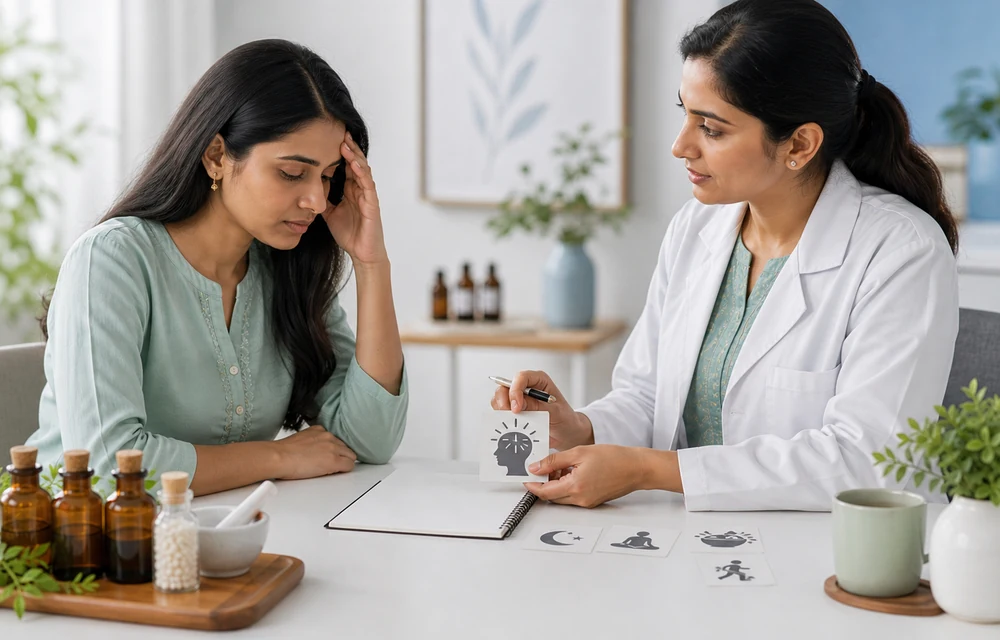 Doctor consultation for recurring migraine triggers and lifestyle patterns