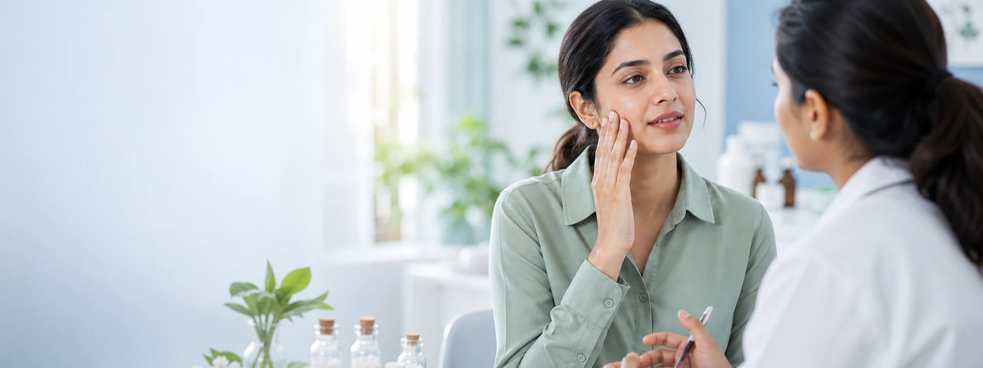 Homeopathic skin wellness consultation for recurring skin concerns
