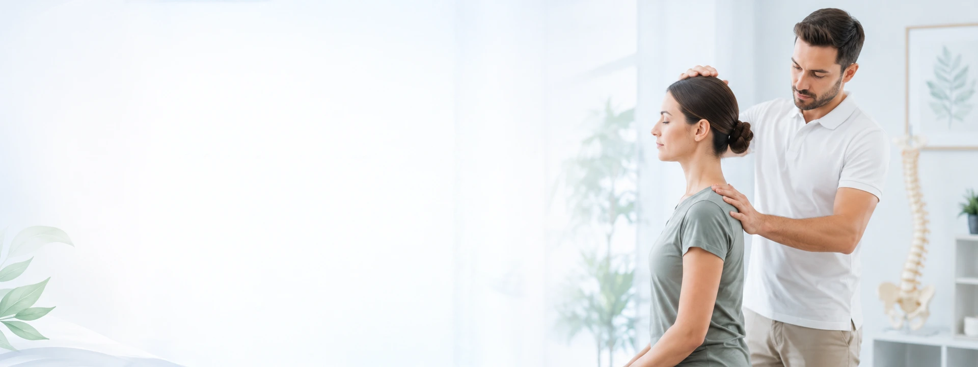 Chiropractic care session for posture and spinal alignment